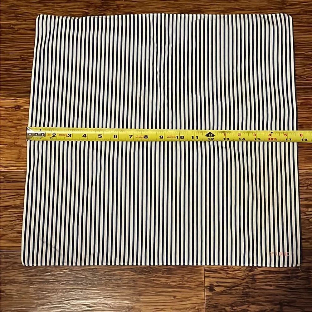 PINK Victoria’s Secret blue white stripe dog bandana 24”